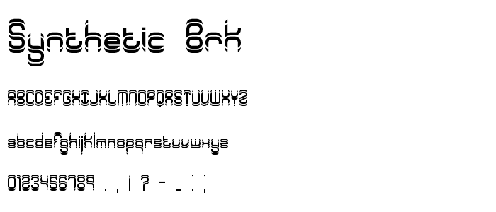 Synthetic BRK font